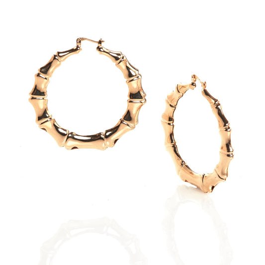 big gold shell door knocker earrings